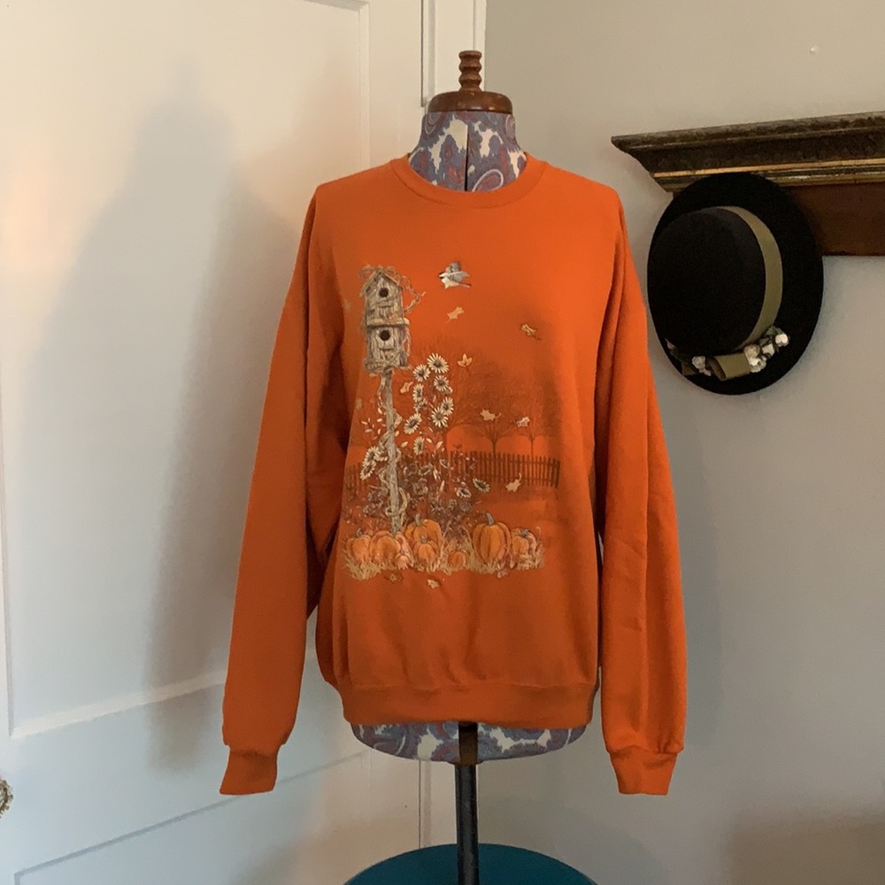 Retro Jerzees Fall Themed Sweatshirt